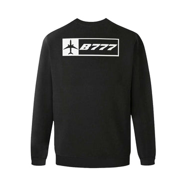 BOEING 777 Men's Oversized Fleece Crew Sweatshirt e-joyer